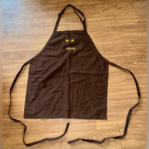 CRACKER BARREL Old Embroidered Employee Uniform Server Apron “Alexis” 2 Star - Picture 1 of 5